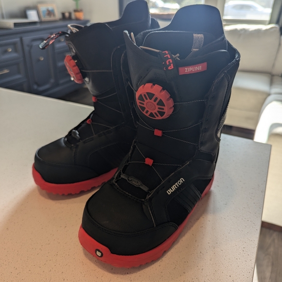 Burton Kids Snowboard Boots - Black and Red - Picture 1 of 5
